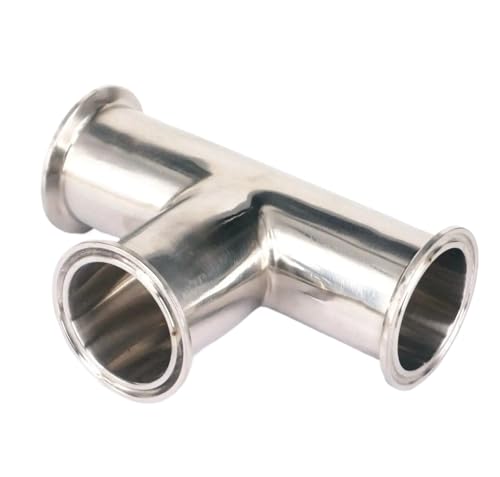 Tube O/D 32mm Tri Clamp 1.5" Ferrule O/D 50.5mm Tee 304 Stainless Steel Connector Pipe Fitting Tube O/D 32mm Tri Clamp 1.5" Ferrule O/D 50.5mm Tee 304 Stainless Steel Connector Pipe Fitting von BIRXPMOS