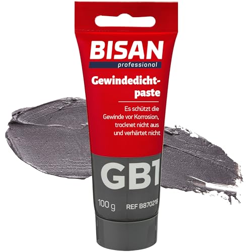 Ptfe-Schläuche, Dichtpasten, flüssig, für Wasser und Gaslecks, Tube 100 g von BISAN professional