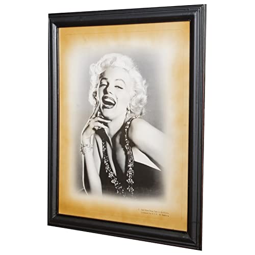 BISCOTTINI INTERNATIONAL ART TRADING Kekse Bild Marylin Monroe 66 x 56 cm | Vintage-Gemälde aus Holz | Wandbilder mit Fotodruck | Marilyn Monroe Bild von Biscottini