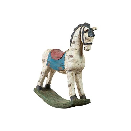 Plätzchen Deko Pferd Statue aus Keramik 55 x 15,5 x 57 cm | Vintage Figur | Wohnkultur Geschenkideen | Besondere Gegenstände von Biscottini