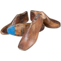Biscottini - Set 2 Alte Form eines antiqued hölzernen Schuhs in den Größen und in den sortierten Formen von BISCOTTINI