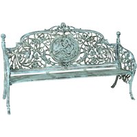 Biscottini - Gartenbank aus Gusseisen, 184x110x70 cm Outdoor-Sofa Liberty-Bank mit Armlehnen 3-Sitzer-Stuhl Eisenbank Terrassensofa von BISCOTTINI