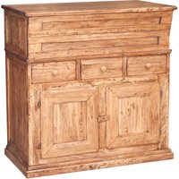 Backtrog aus massivem Lindenholz mit natürlichem Finish L100xPR55xH101 cm. Made in Italy von BISCOTTINI