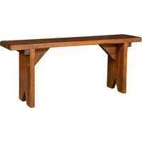 Bank Aus Massivem Lindenholz Mit Nussbaum-Finish, Hergestellt In Italien Bank Aus Massivem Lindenholz Mit Nussbaum-Finish, Hergestellt In Italien von BISCOTTINI