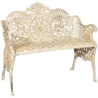 Biscottini - Gartenbank aus Gusseisen, 110x55x90 cm Outdoor-Sofa Liberty-Bank mit Armlehnen 2-Sitzer-Stuhl Eisenbank Terrassensofa Biscottini - Gartenbank aus Gusseisen, 110x55x90 cm Outdoor-Sofa Liberty-Bank mit Armlehnen 2-Sitzer-Stuhl Eisenbank Terrassensofa von BISCOTTINI