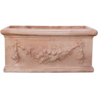 Blumenkasten Terrakotta-Pflanzgefäß Terrassentopf Außentopf Hergestellt in Italien Topf für Gartenpflanzen Frostschutzmittel von BISCOTTINI