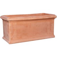 Blumenkasten Terrakotta-Pflanzgefäß Terrassentopf Außentopf Hergestellt in Italien Topf für Gartenpflanzen Frostschutzmittel von BISCOTTINI