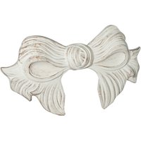 Biscottini - Dekoration in Form einer Schleife aus Holz mit antikiertem weißem Finish L67xPR7xH38 cm. Made in Italy Biscottini - Dekoration in Form einer Schleife aus Holz mit antikiertem weißem Finish L67xPR7xH38 cm. Made in Italy von BISCOTTINI