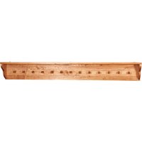 Biscottini - Freischwinger aus massivem Lindenholz mit natürlicher Oberfläche L200xPR22xH27 cm. Made in Italy von BISCOTTINI