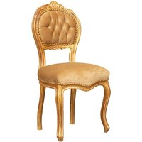Biscottini - Goldfarbener Wohnzimmer Sessel Louis xvi 90x45x42 cm Holzstuhl französischer Stil Schlafzimmer Sessel gepolsterter Barocksessel Biscottini - Goldfarbener Wohnzimmer Sessel Louis xvi 90x45x42 cm Holzstuhl französischer Stil Schlafzimmer Sessel gepolsterter Barocksessel von BISCOTTINI