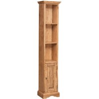 Kleines Bücherregal aus massivem Lindenholz mit natürlicher Oberfläche L40xPR30xH196 cm. Made in Italy - Legno von BISCOTTINI