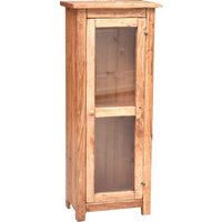 Landhausvitrine aus massivem Lindenholz natur. Made in Italy von BISCOTTINI