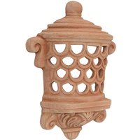 Biscottini - Laterne Lampe Leuchter zum Anbringen an die Wand in 100%Terracotta. Made in Italy, für den Garten, für den Aussen- und Innenbere von BISCOTTINI