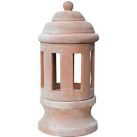 Biscottini - Laterne aus toskanischer Terrakotta L30XPR30XH64 cm von BISCOTTINI