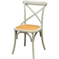 Biscottini - Moderner Holzstuhl 88x48x52 cm Rustikale Stühle Vintage Thonet Stuhl Küche Esszimmer Restaurant Bistro (Antikgrau) - Antikes grau von BISCOTTINI