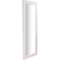 Biscottini - Recheteckiger Wandspiegel Spiegel zum Aufhängen aus massivem Lindenholz mit weißem Antikfinish L60xPR3xH180 cm Made in Italy von BISCOTTINI