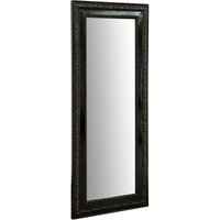 Spiegel Wandspiegel und vertikal/horizontal hängender Spiegel L35xPR4xH82 cm glänzend schwarz von BISCOTTINI