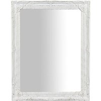 Spiegel zum Aufhängen vertikal/horizontal mit antikiertem weißem Finish L36,5xPR3xH47 cm. von BISCOTTINI