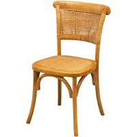 Biscottini - Thonet Stuhl 88x50x45 Eschenholz Küchenstühle Esszimmerstühle Holz Natürliches Finish Vintage Stuhl Rattansitz Wohnzimmerstuhl - holz von BISCOTTINI