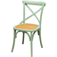 Moderner Holzstuhl 88x48x52 cm Rustikale Stühle Vintage Thonet Stuhl Küche Esszimmer Restaurant Bistro (Antikes Hellblau) - antik hellblau von BISCOTTINI