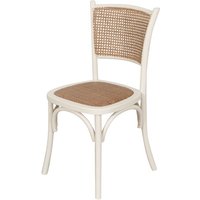 Stuhl aus Holz und Rattan. Thonet-Stuhl. Retro-Stuhl für Esszimmer, Küche, Restaurants. Weißer Vintage-Stuhl aus Massivholz - holz von BISCOTTINI