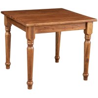 Biscottini - Tisch im Country-Stil aus massivem Lindenholz mit Nussholz Finish. Made in Italy von BISCOTTINI