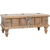 Truhe aus recyceltem Massivholz mit antikem Finish von BISCOTTINI