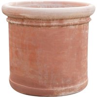 Dekorative Retro-Vase Terrakotta Handgefertigte. Runder Übertopf für Gartenpflanzen. Große Töpfe 62X55 Vase für den Außenbereich von BISCOTTINI