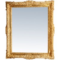 Vertikaler / horizontaler Wandspiegel Spiegel zum Aufhängen aus Holz mit antikem Blattgold L93xPR5,5xH107 cm Hergestellt in Ita von BISCOTTINI