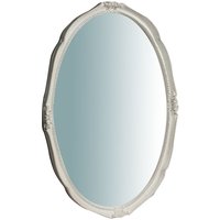 Biscottini - Vertikaler / horizontaler Wandspiegel Spiegel zum Aufhängen aus Holz mit gealterter weißer Oberfläche B53xPR3,5xH72 cm Made in von BISCOTTINI