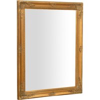 Biscottini - Vertikaler und horizontaler Badezimmer-Wandspiegel. Rechteckiger Hängespiegel mit goldenem Holzrahmen im Barockstil von BISCOTTINI