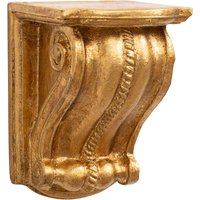 Biscottini - Wandregal aus Holz mit antikem Blattgold-Finish Made in Italy Biscottini - Wandregal aus Holz mit antikem Blattgold-Finish Made in Italy von BISCOTTINI