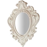 Biscottini - Wandspiegel Spiegel zum Aufhängen aus Holz mit antikweißer Oberfläche L32xPR3,5xH38 cm Made in Italy Biscottini - Wandspiegel Spiegel zum Aufhängen aus Holz mit antikweißer Oberfläche L32xPR3,5xH38 cm Made in Italy von BISCOTTINI