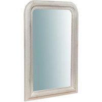 Wandspiegel Spiegel zum Aufhängen aus Holz mit antikweißer Oberfläche L43xPR4xH69 cm Made in Italy von BISCOTTINI