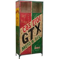 Castrol Werkstattschrank aus handbemaltem Eisen von BISCOTTINI