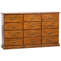 Country Kommode aus massivem Lindenholz mit Nussbaum-Finish L170xPR40xH100 cm. Made in Italy Country Kommode aus massivem Lindenholz mit Nussbaum-Finish L170xPR40xH100 cm. Made in Italy von BISCOTTINI