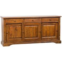Country Sideboard aus massivem Lindenholz mit Nussbaum-Finish L197xPR50xH91 cm. Made in Italy Country Sideboard aus massivem Lindenholz mit Nussbaum-Finish L197xPR50xH91 cm. Made in Italy von BISCOTTINI