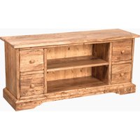 Biscottini - Country-TV-Gerät aus massivem Lindenholz mit natürlicher Oberfläche L129xPR40xH60 cm. Made in Italy von BISCOTTINI