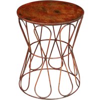 Eisenhocker Bank antik-rot lackiert L39XPR39XH48 cm Eisenhocker Bank antik-rot lackiert L39XPR39XH48 cm von BISCOTTINI