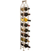 Flaschenständer 105 cm Flaschenregal Metall Weinregal Dekoratives Stehender Weinflaschenhalter für Küche, Keller, Bar 8 Flaschen von BISCOTTINI