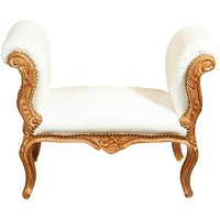 Französische Bank im Louis XVI-Stil aus massivem Buchenholz von BISCOTTINI