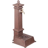 Gusseisenbrunnen antik rost L37xPR30xH77 cm von BISCOTTINI