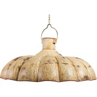 Hängeleuchte Industrial nicht elektrifiziert aus Eisen mit antikiertem hellgelbem Finish L85xPR85xH40 cm. Hängeleuchte Industrial nicht elektrifiziert aus Eisen mit antikiertem hellgelbem Finish L85xPR85xH40 cm. von BISCOTTINI