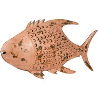 Handbemalter Eisen-Kerzenhalter Fisch von BISCOTTINI