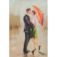 Handgemaltes Ölgemälde auf Leinwand UNTER DEM REGEN Handgemaltes Ölgemälde auf Leinwand UNTER DEM REGEN von BISCOTTINI