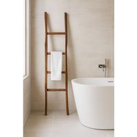 Handtuchhalter Leiter Holz moderner Badezimmerboden Wand zu Wand dekorativer Leiter Handtuchhalter Objekthalter Bücherregal von BISCOTTINI