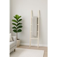 Handtuchhalter aus Holz für moderne Badezimmer, bodenstehend, dekorativer Handtuchhalter für die gesamte Wand, Leiter von BISCOTTINI