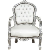 Kinder-Küchenstuhl aus Holz, Esszimmerstuhl, gepolsterter Sessel mit Armlehnen für Kinder, 72 x 50 x 49 cm, französischer Stil Kinder-Küchenstuhl aus Holz, Esszimmerstuhl, gepolsterter Sessel mit Armlehnen für Kinder, 72 x 50 x 49 cm, französischer Stil von BISCOTTINI