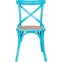 Küchenstuhl Esszimmerstuhl 47x86x52 cm Holz- und Rattanstuhl Thonet Stuhl Moderner Stuhl für Restaurant, Garten Vintage Stuhl von BISCOTTINI