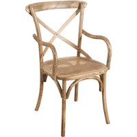 Küchenstuhl Holz- und Rattanstuhl Thonet Stuhl 90x50x44 cm Vintage Sessel mit Armlehnen Esszimmerstühle Moderner Stuhl von BISCOTTINI